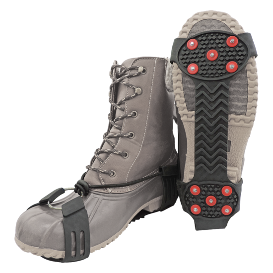 Ice Gripster™ Treads Adjustable Anti-Slip Traction Cleats with Carbon Steel Studs