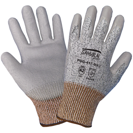 Samurai Glove® Tuffalene® UHMWPE Polyurethane-Coated Cut, Abrasion, and Puncture Resistant Gloves