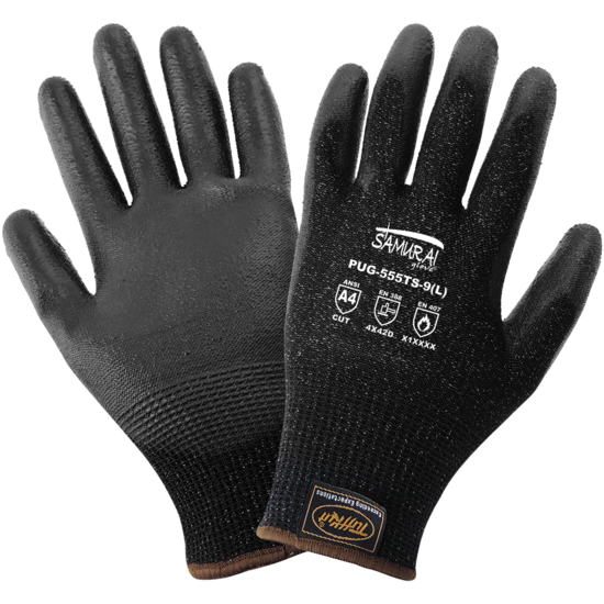 Samurai Glove® Cut Resistant Touch Screen Responsive Polyurethane Coated Gloves