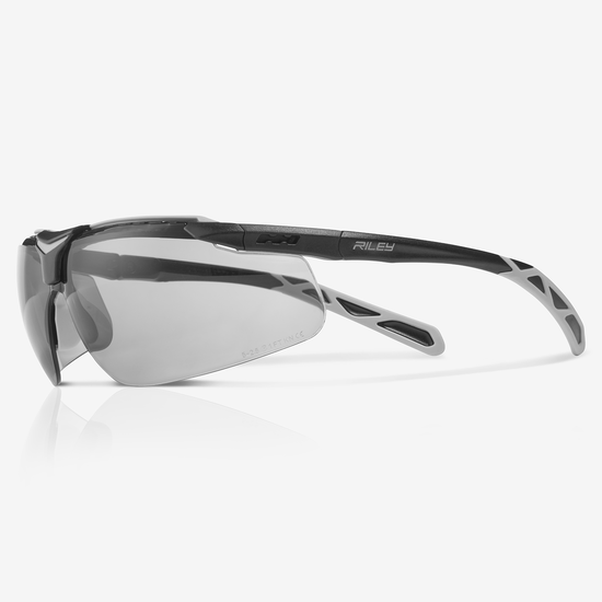 Flux&trade; Gray Performance Fog Technology Lens, Black and Gray Adjustable Frame Safety Glasses
