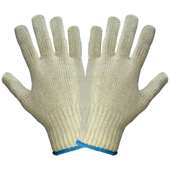 Medium-Weight Natural String Knit Gloves