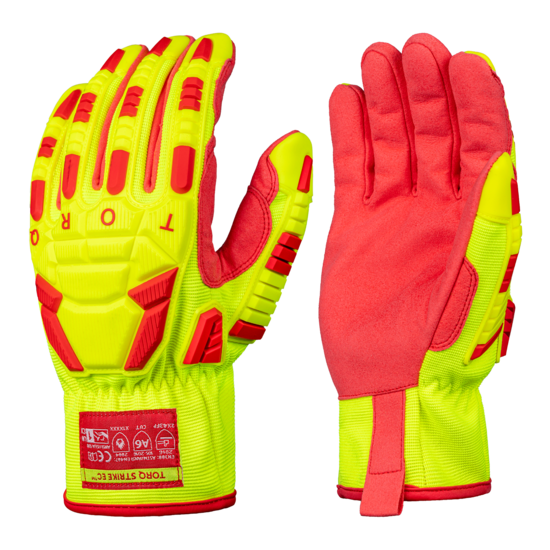 Torq Strike EC&trade; Highly-Dextrous Cut and Impact Resistant Gloves with Water-Repellent Shell