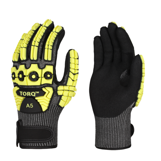 Torq Torrent&trade; Highly Cut-Resistant Reinforced Impact Gloves with Touchscreen Fingers
