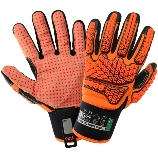 Torq Sirocco Xtra&trade; High-Visibility Multi-Hazard Oil and Gas Gloves with an Aralene&reg; Lined Synthetic Leather Palm