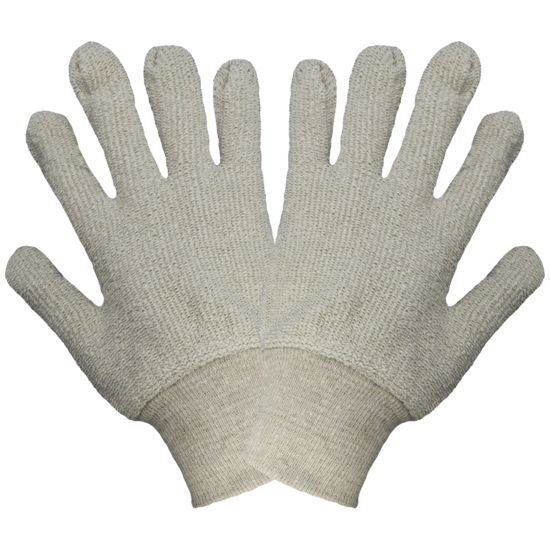 Heavyweight Natural-Colored Terry Cloth Gloves